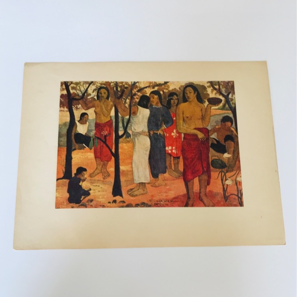 Nava Nava Mahana (Sun Magic) by Paul Gaugin Color Plate Albert Skira Collection - Picture 3 of 7